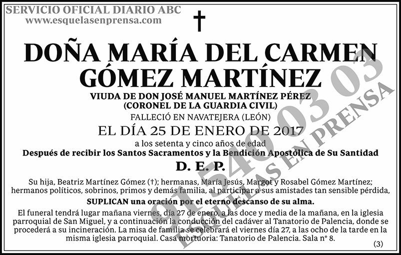 María del Carmen Gómez Martínez